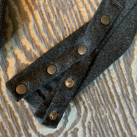 RAG N BONE charcoal grey ribbed knit bodycon dress - Picture 4 of 7